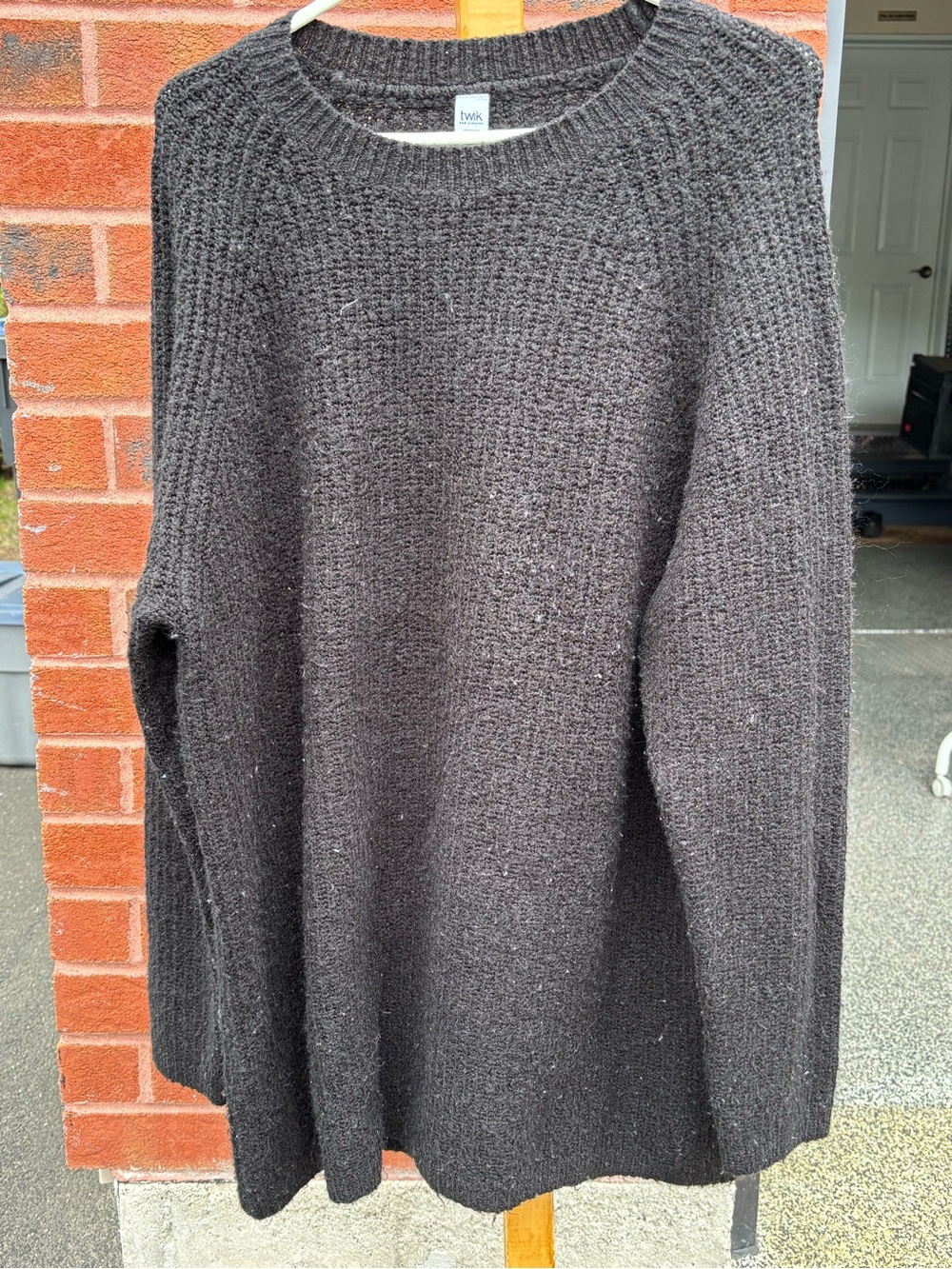 Simons Black Crewneck Knit Sweater